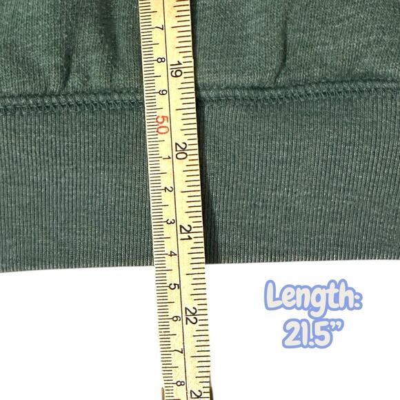 PINK Victorias Secret Mock Neck Sweatshirt Women’s XS Green Logo 1/4 Zip - Picture 8 of 9